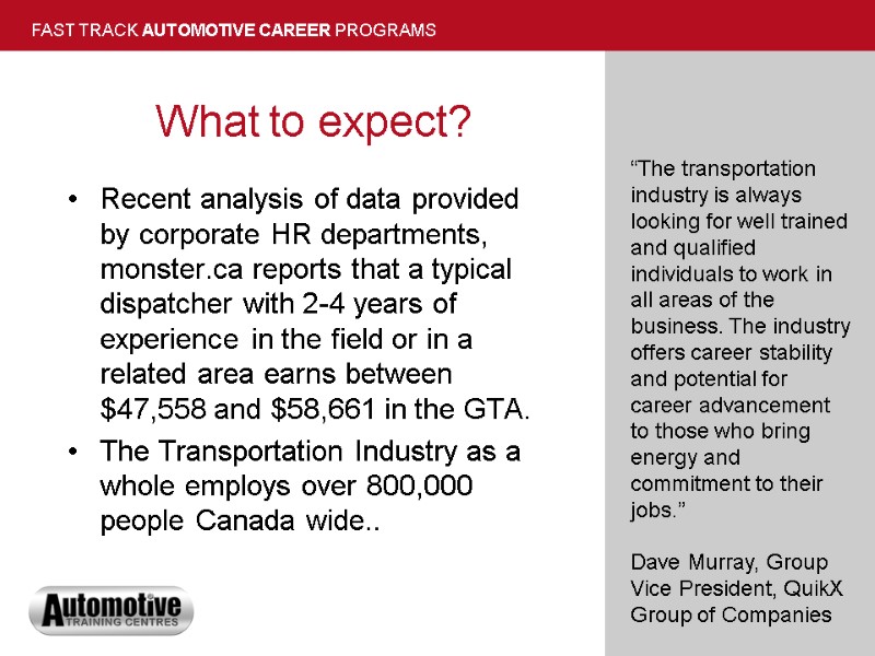 What to expect? Recent analysis of data provided by corporate HR departments, monster.ca reports